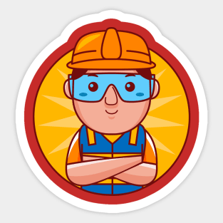 Engineer Man Sticker